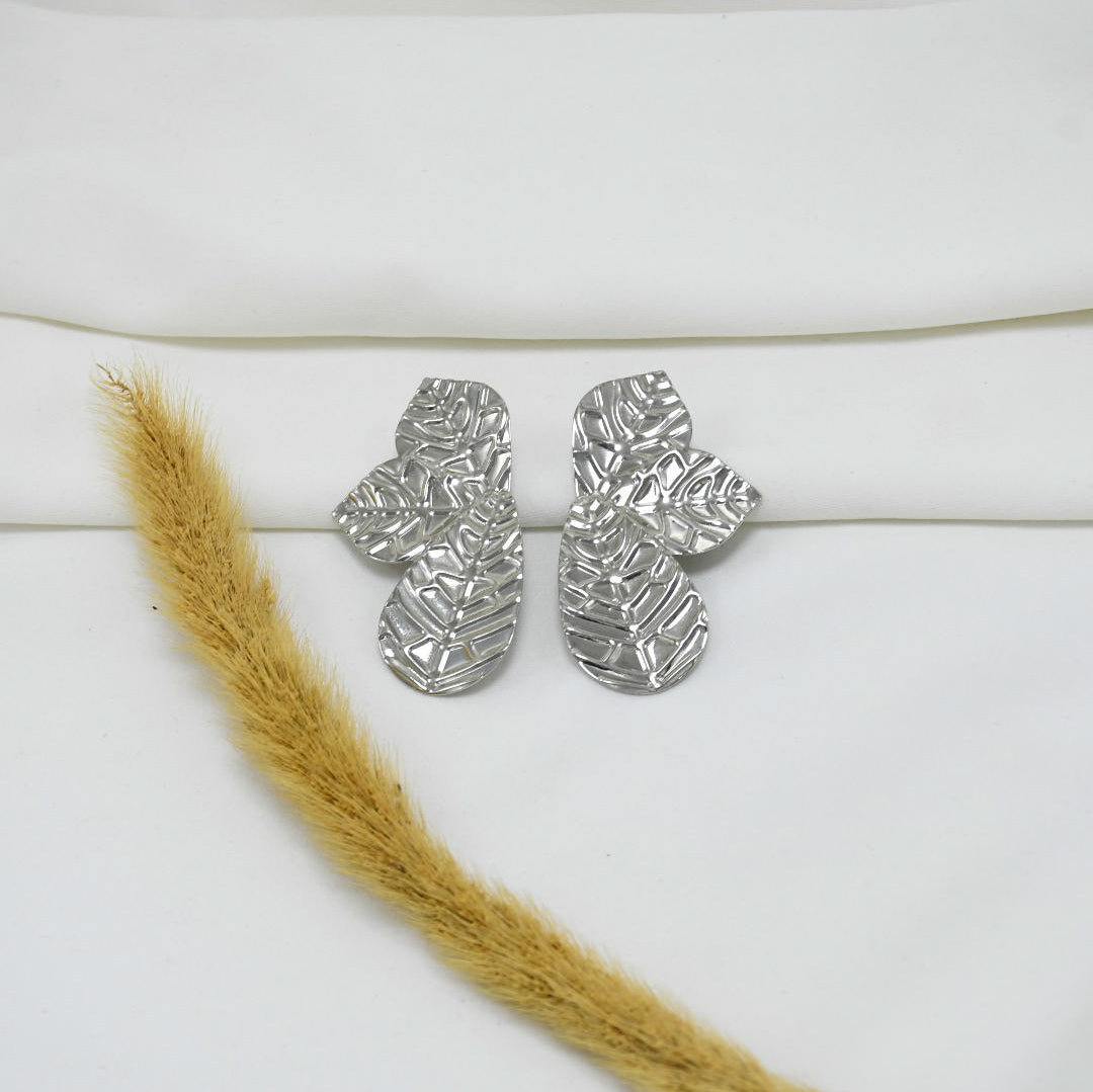 ARETES CHUNKY SILVER DIANA
