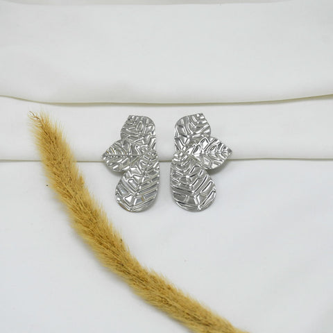 ARETES CHUNKY SILVER DIANA