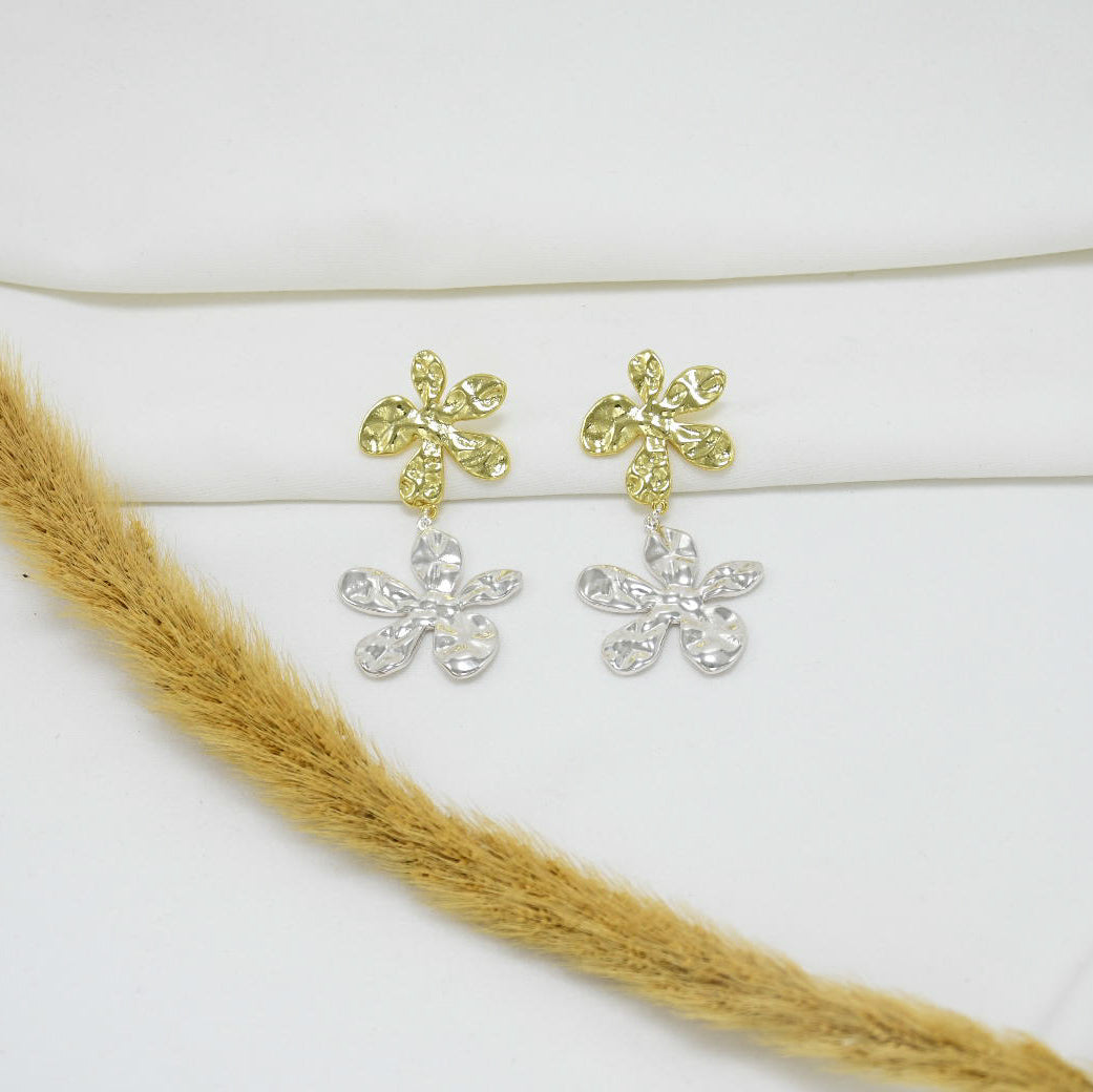 ARETES CHUNKY BICOLOR MARGARITA