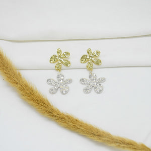 ARETES CHUNKY BICOLOR MARGARITA
