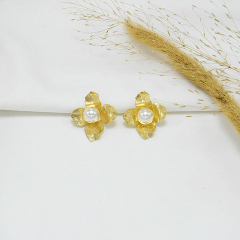 ARETES CHUNKY GOLD LILA