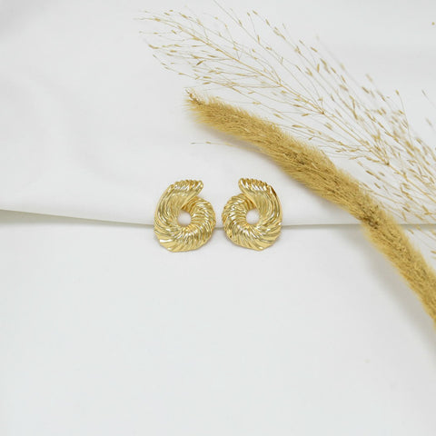 ARETES CHUNKY GOLD ANDARA