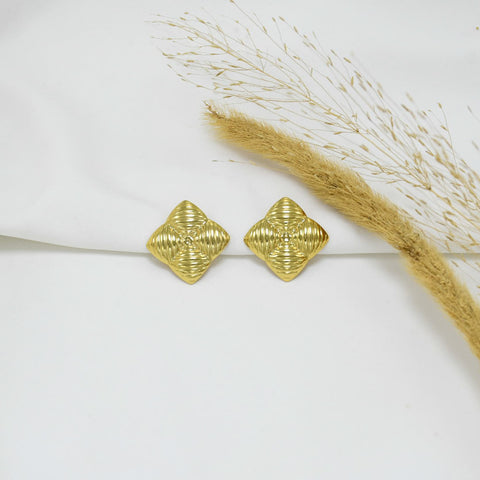 ARETES CHUNKY GOLD AZUCENA