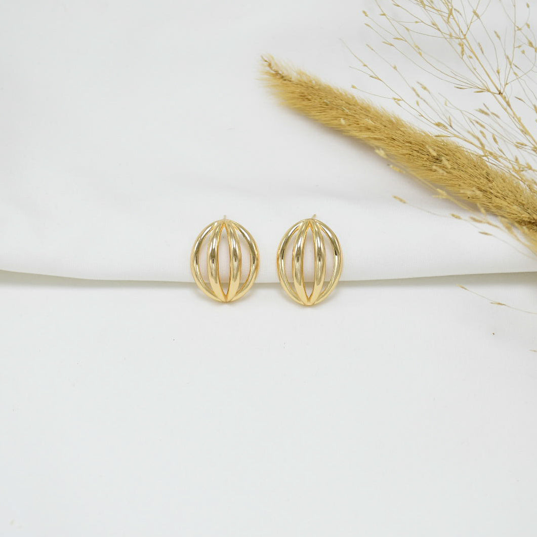 ARETES CHUNKY GOLD ARELY