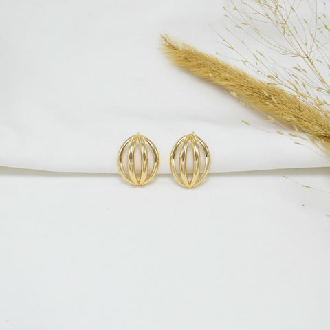 ARETES CHUNKY GOLD ARELY