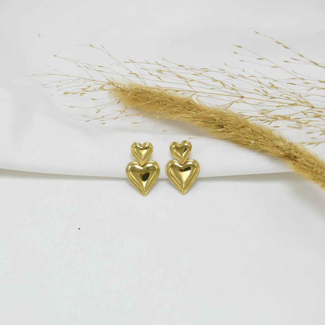 ARETES CHUNKY GOLD KYAN