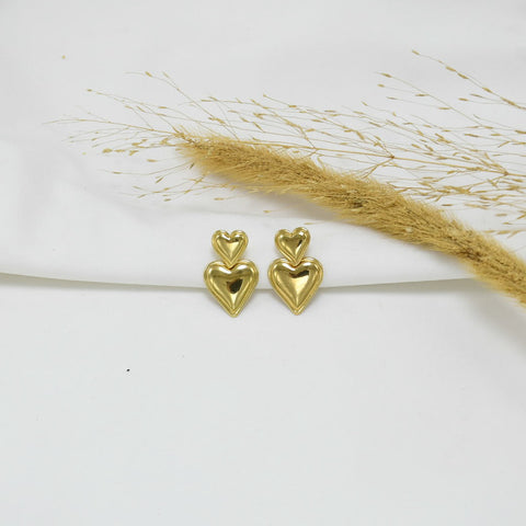 ARETES CHUNKY GOLD KYAN