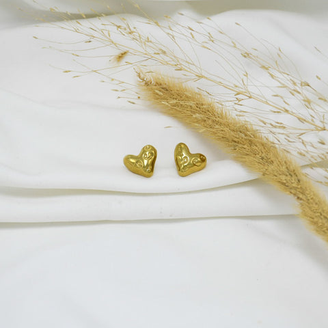 ARETES CHUNKY GOLD NATALIA
