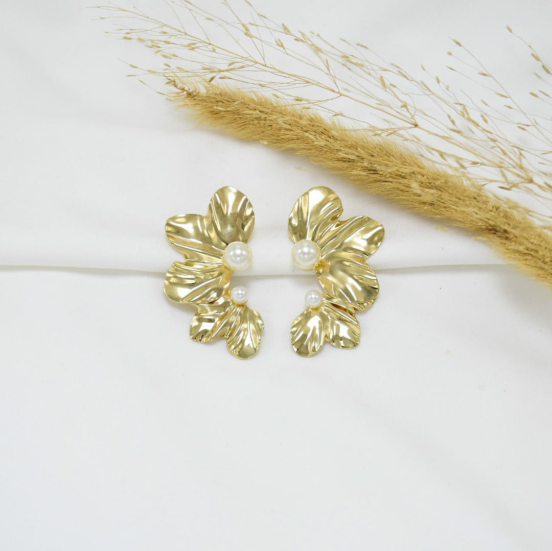 ARETES CHUNKY GOLD LUANA