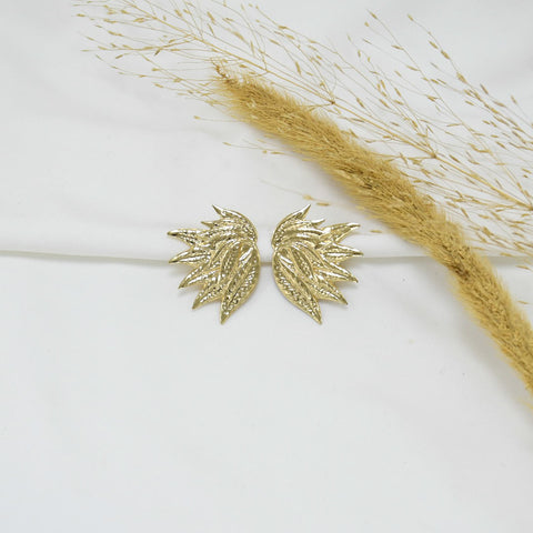 ARETES CHUNKY GOLD MIRIAM