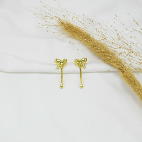 ARETES CHUNKY GOLD SIMONA
