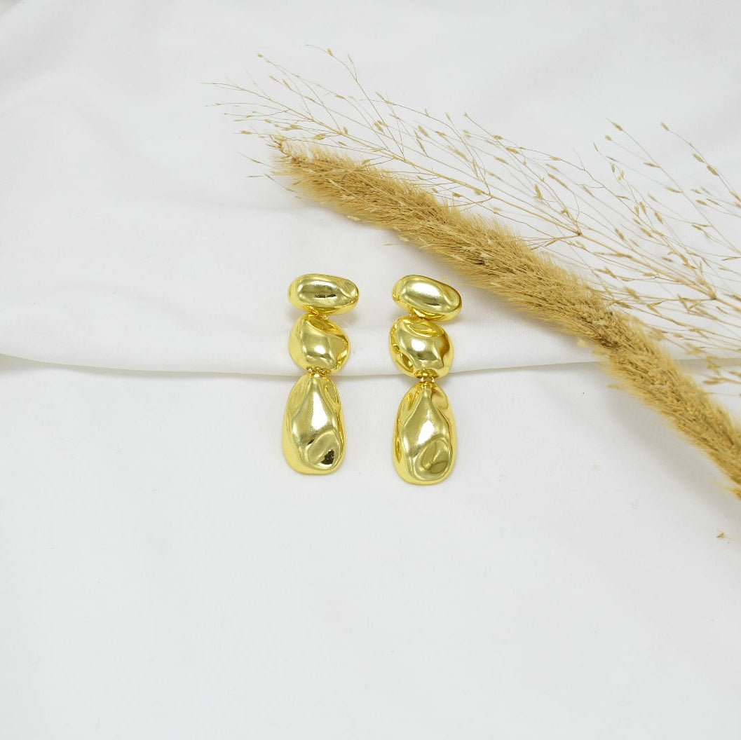 ARETES CHUNKY GOLD LIZ