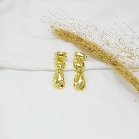 ARETES CHUNKY GOLD LIZ