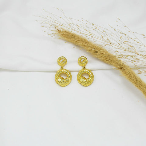 ARETES CHUNKY GOLD ALEXANDRA