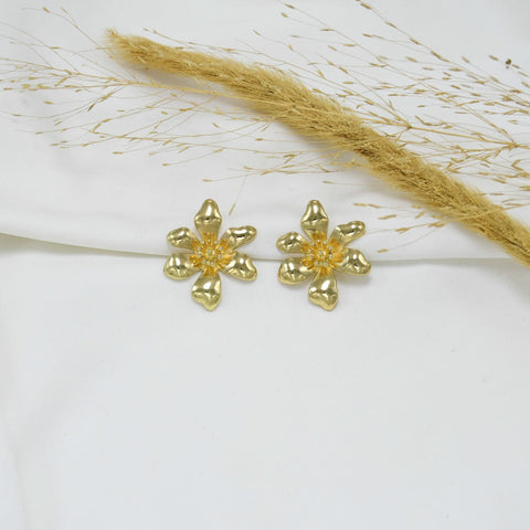 ARETES CHUNKY GOLD XIMENA