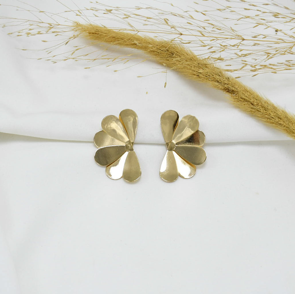 ARETES CHUNKY GOLD WENDY
