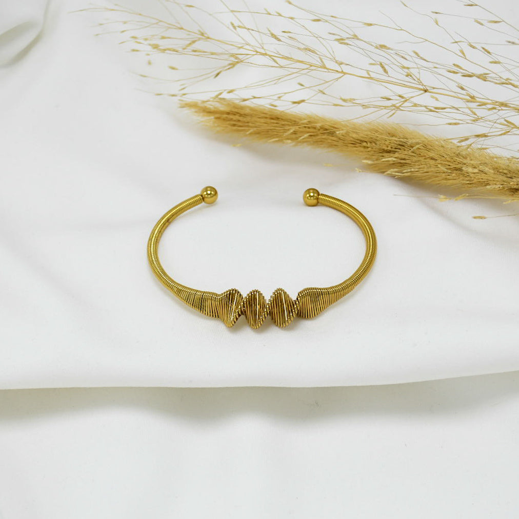 BRAZALETE GOLD REGULABLE LEIA
