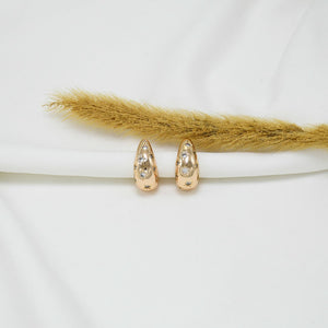 ARETES CHUNKY GOLD GOTAS ESTRELLADAS