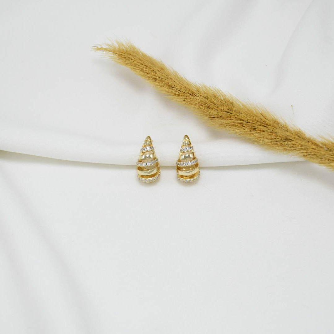 ARETES CHUNKY GOLD GOTAS III
