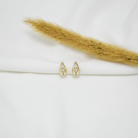 ARETES CHUNKY GOLD GOTAS MINI VII