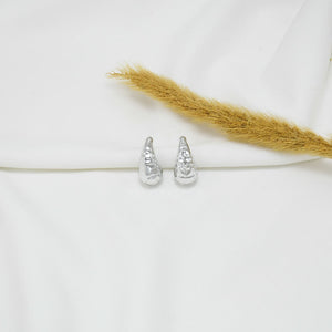 ARETES CHUNKY SILVER GOTAS I