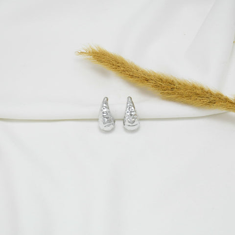 ARETES CHUNKY SILVER GOTAS I