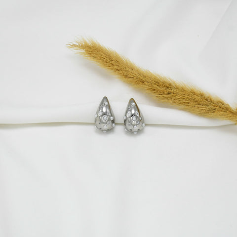 ARETES CHUNKY SILVER GOTAS II