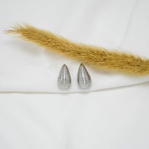 ARETES CHUNKY SILVER GOTAS IV