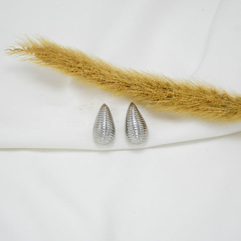 ARETES CHUNKY SILVER GOTAS IV