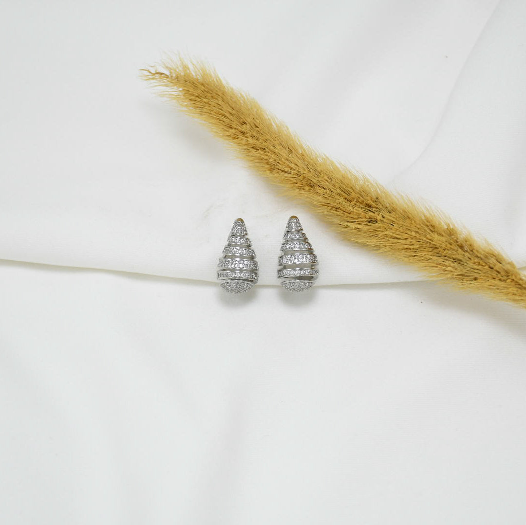 ARETES CHUNKY SILVER GOTAS V