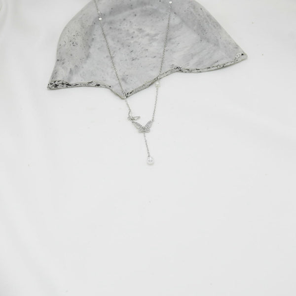 COLLAR SILVER BUTTERFLY