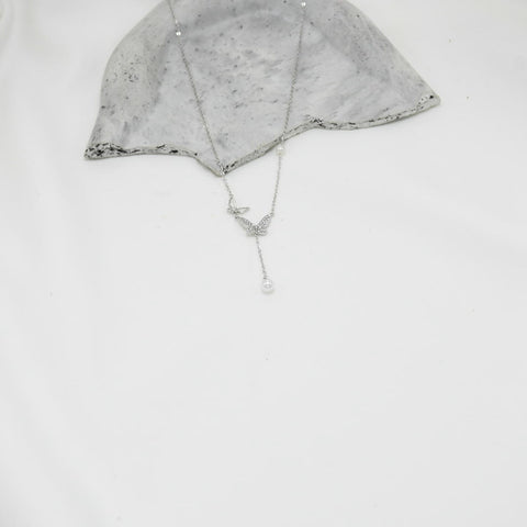 COLLAR SILVER BUTTERFLY