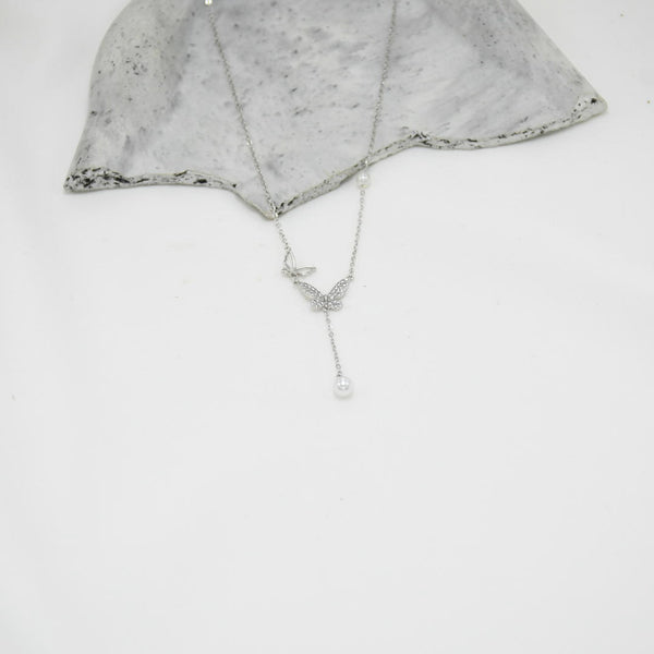 COLLAR SILVER BUTTERFLY