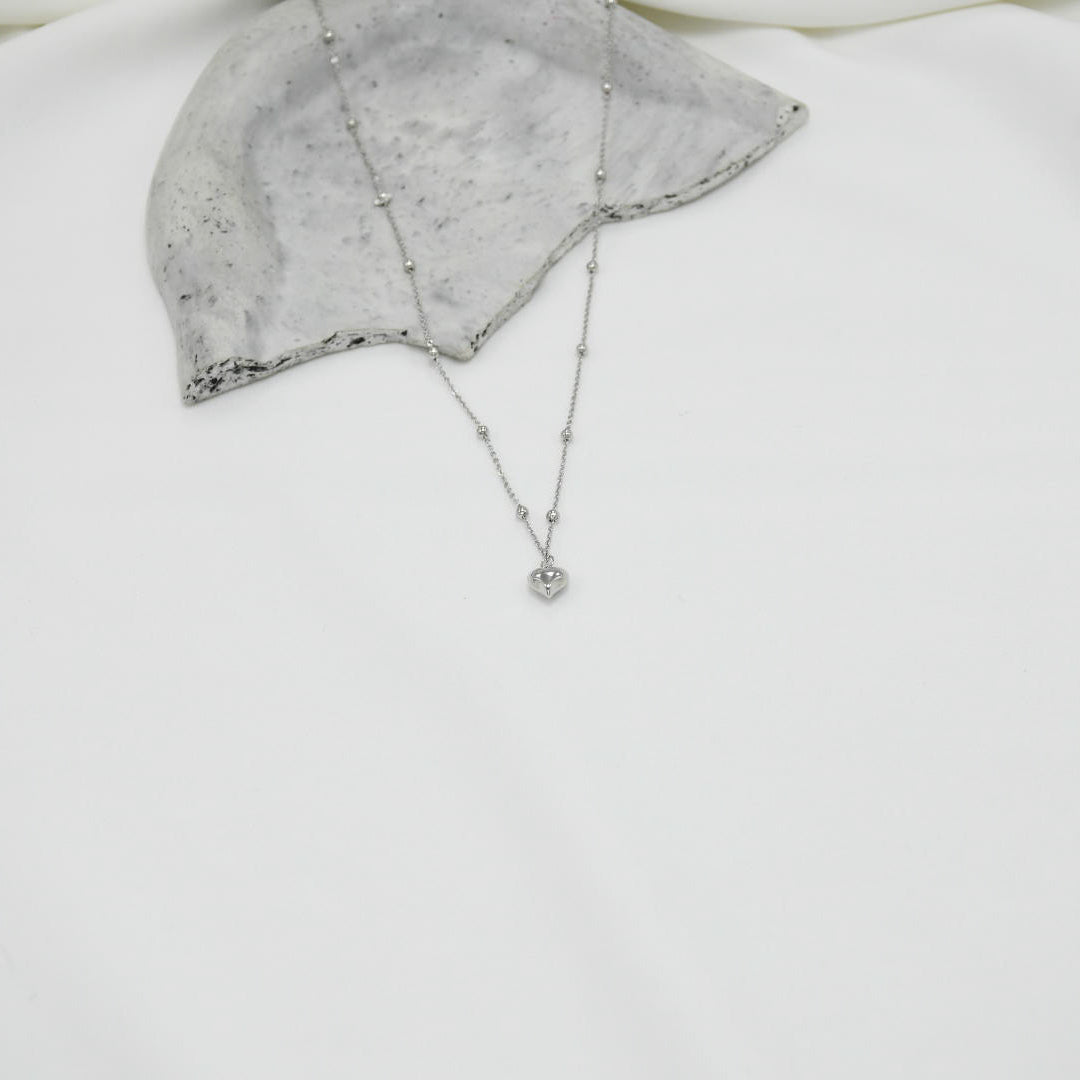 COLLAR SILVER BLANC
