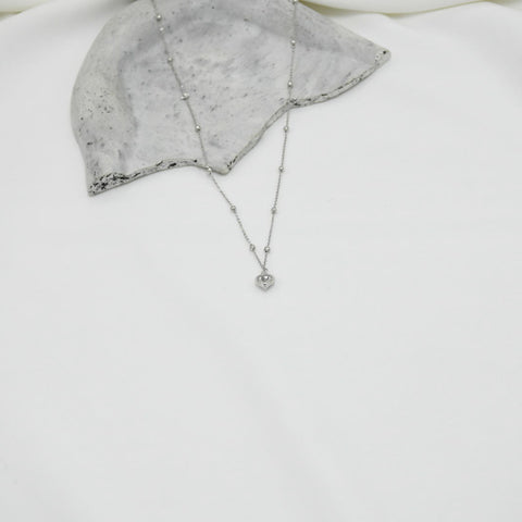 COLLAR SILVER BLANC