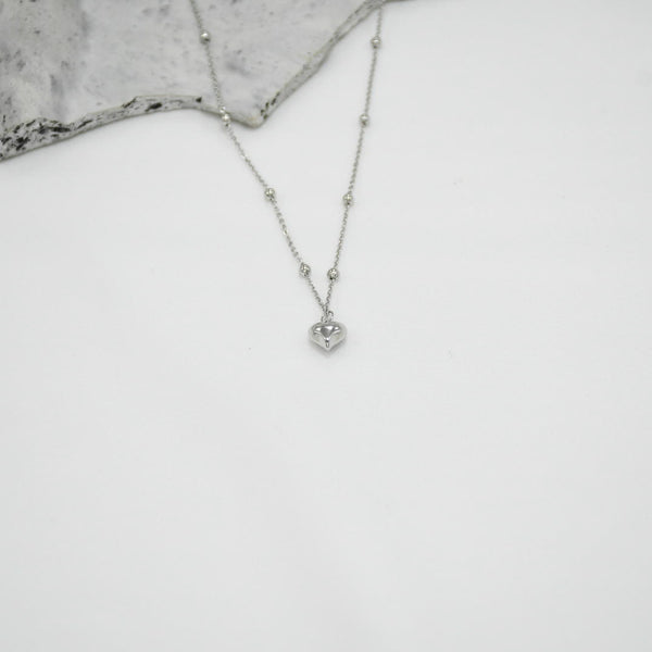 COLLAR SILVER BLANC