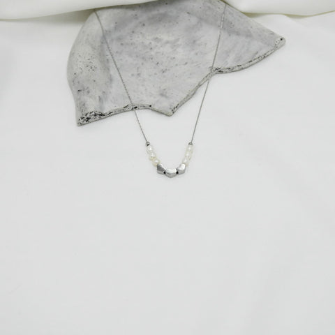 COLLAR SILVER HEART'S