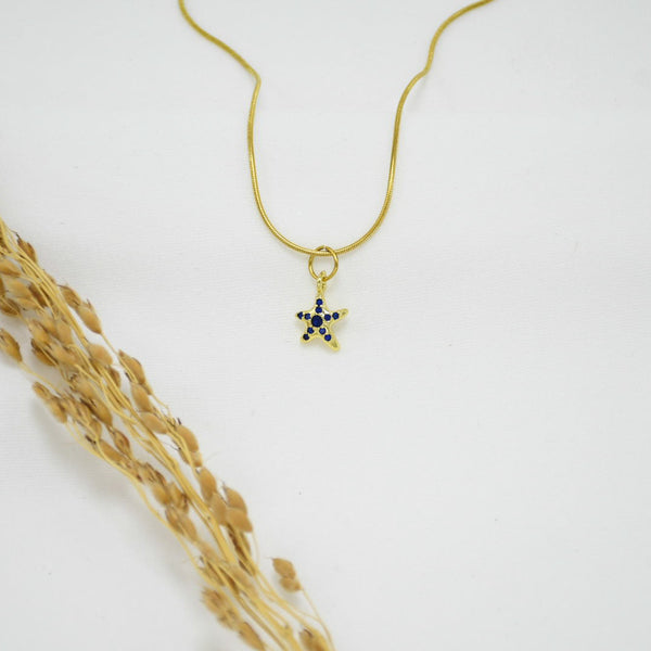CADENA GOLD ESTRELLA DEL MAR BLUE