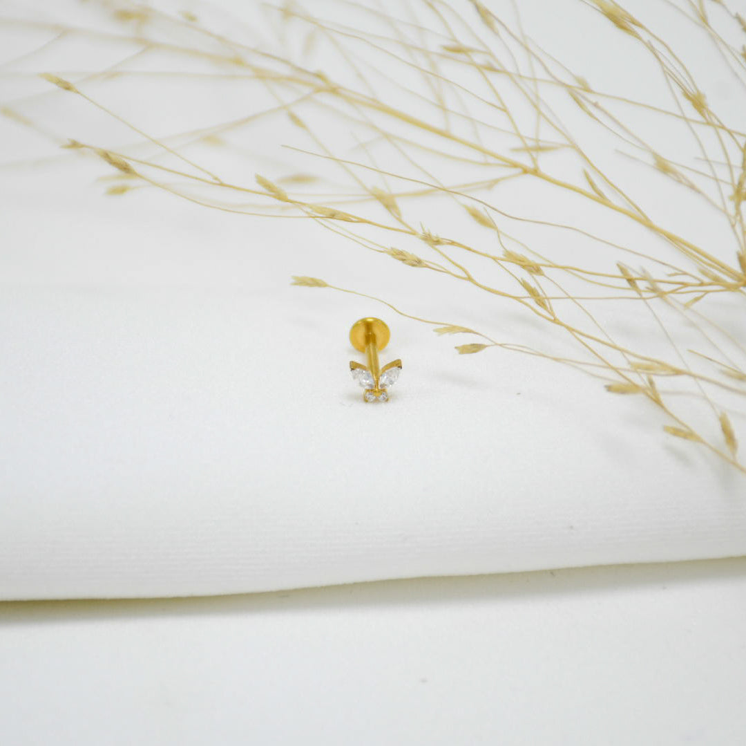 PIERCING DE TITANIO GOLD TIARA