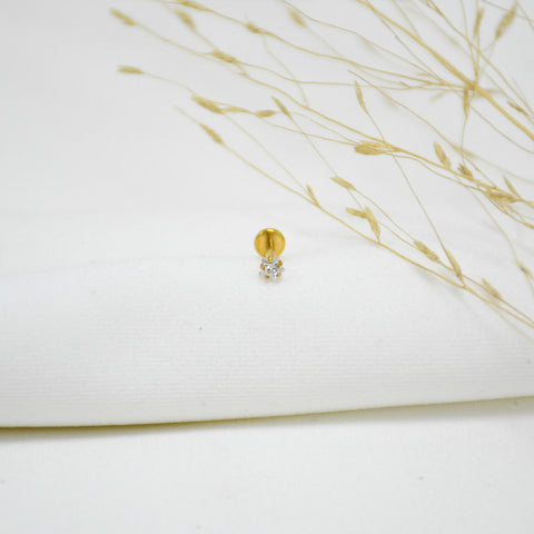 PIERCING DE TITANIO GOLD STAR