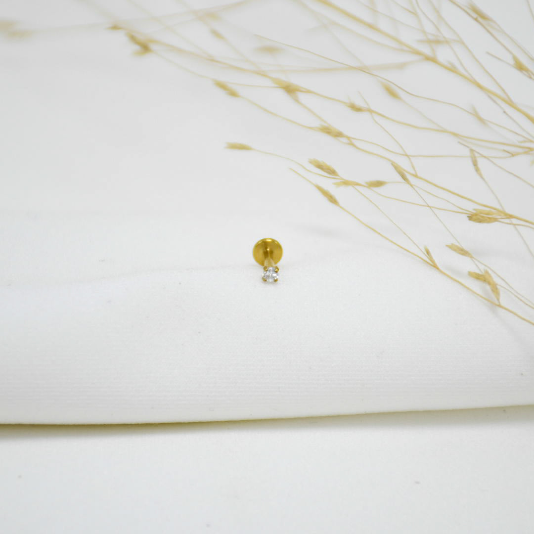 PIERCING DE TITANIO GOLD FIORELLA