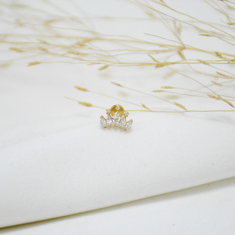 PIERCING DE TITANIO GOLD CARLOTA