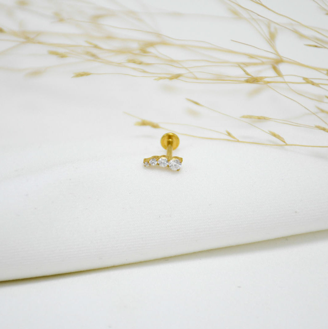 PIERCING DE TITANIO GOLD NADIRA