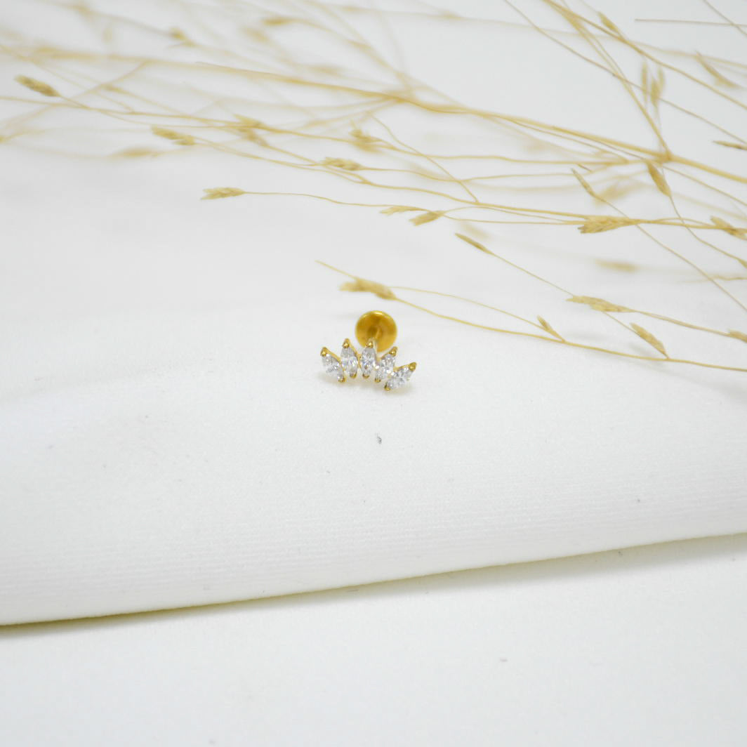 PIERCING DE TITANIO GOLD NOAH