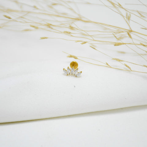 PIERCING DE TITANIO GOLD NOAH
