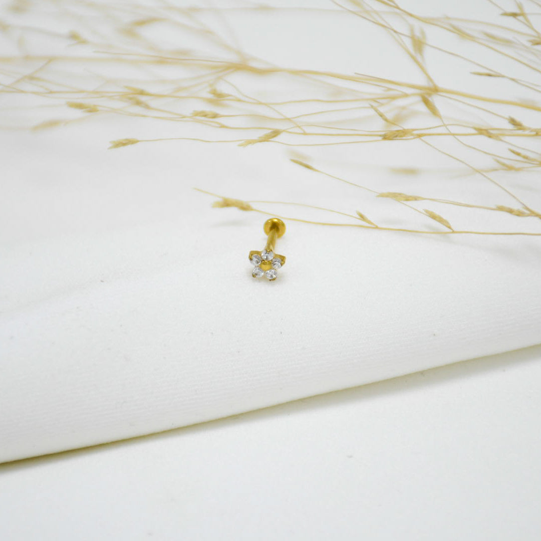 PIERCING DE TITANIO GOLD PATTY