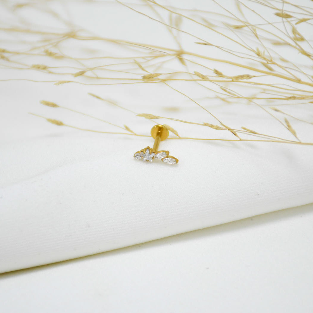 PIERCING DE TITANIO GOLD VERANIA