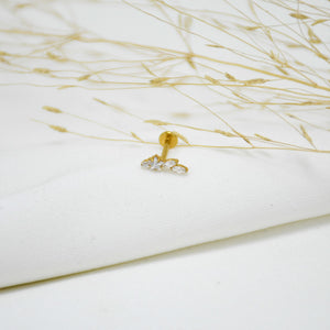 PIERCING DE TITANIO GOLD VERANIA