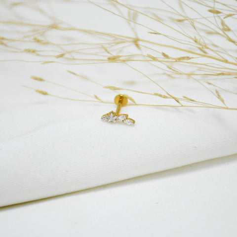 PIERCING DE TITANIO GOLD VERANIA