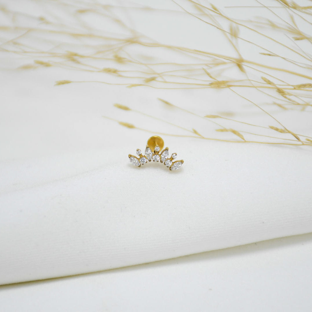 PIERCING DE TITANIO GOLD FRESSIA